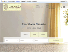 Tablet Screenshot of imobiliariacasarao.com.br